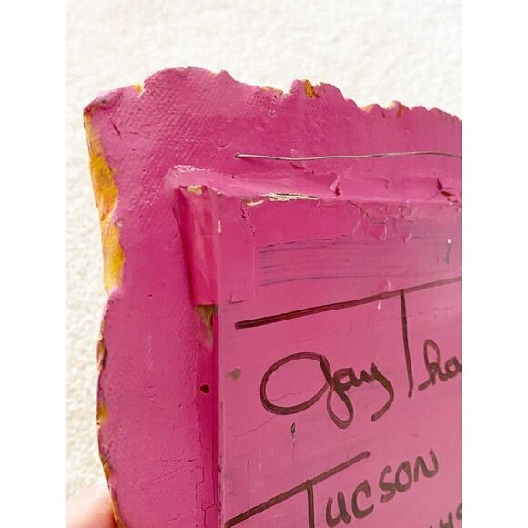 Tucson Santa Fe Accent Mirror Yellow Pueblo Sun Artisan Handmade Wall Boho - Picture 10 of 11